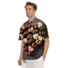 Candy Chocolate Heart Print Men's Short Sleeve Shirts-grizzshop