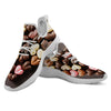 Candy Chocolate Heart Print White Athletic Shoes-grizzshop