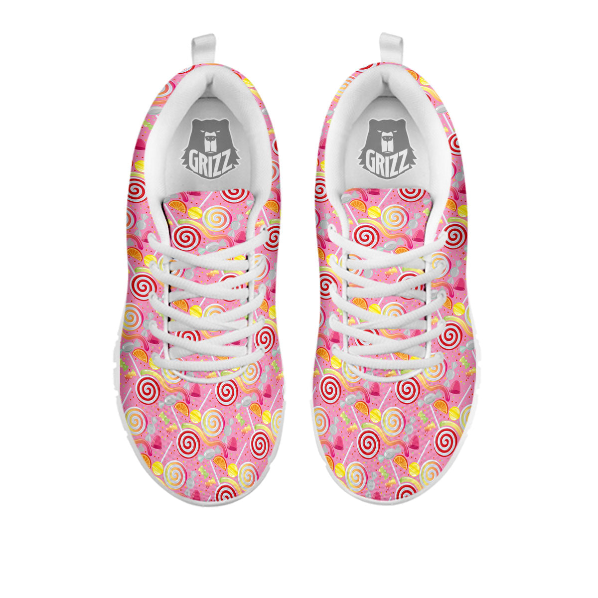 Candy Colorful Print Pattern White Sneaker-grizzshop