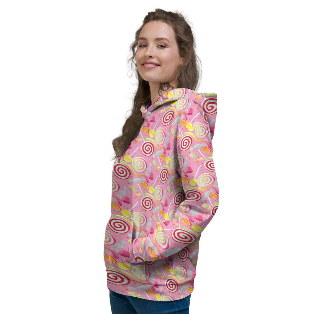 Candy Colorful Print Pattern Women's Hoodie-grizzshop