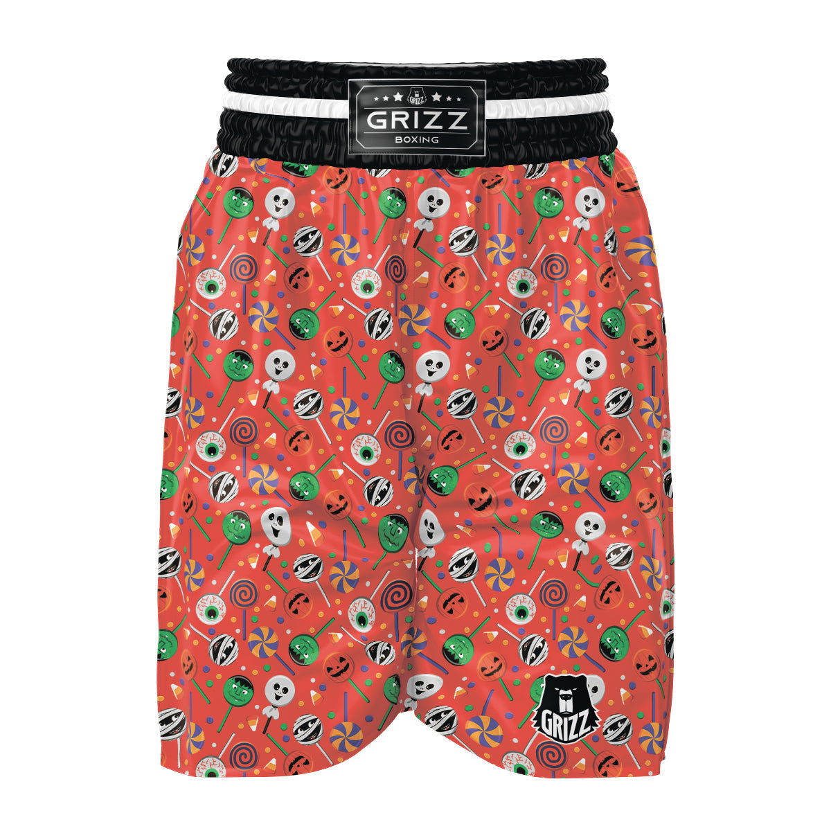 Candy Cute Halloween Print Pattern Boxing Shorts-grizzshop