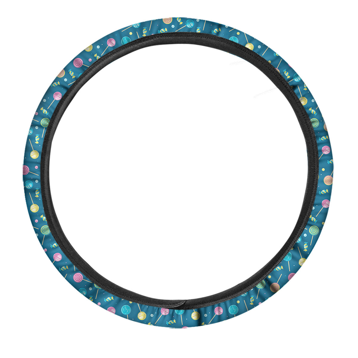 Candy Cute Print Pattern Car Steering Wheel Cover-grizzshop