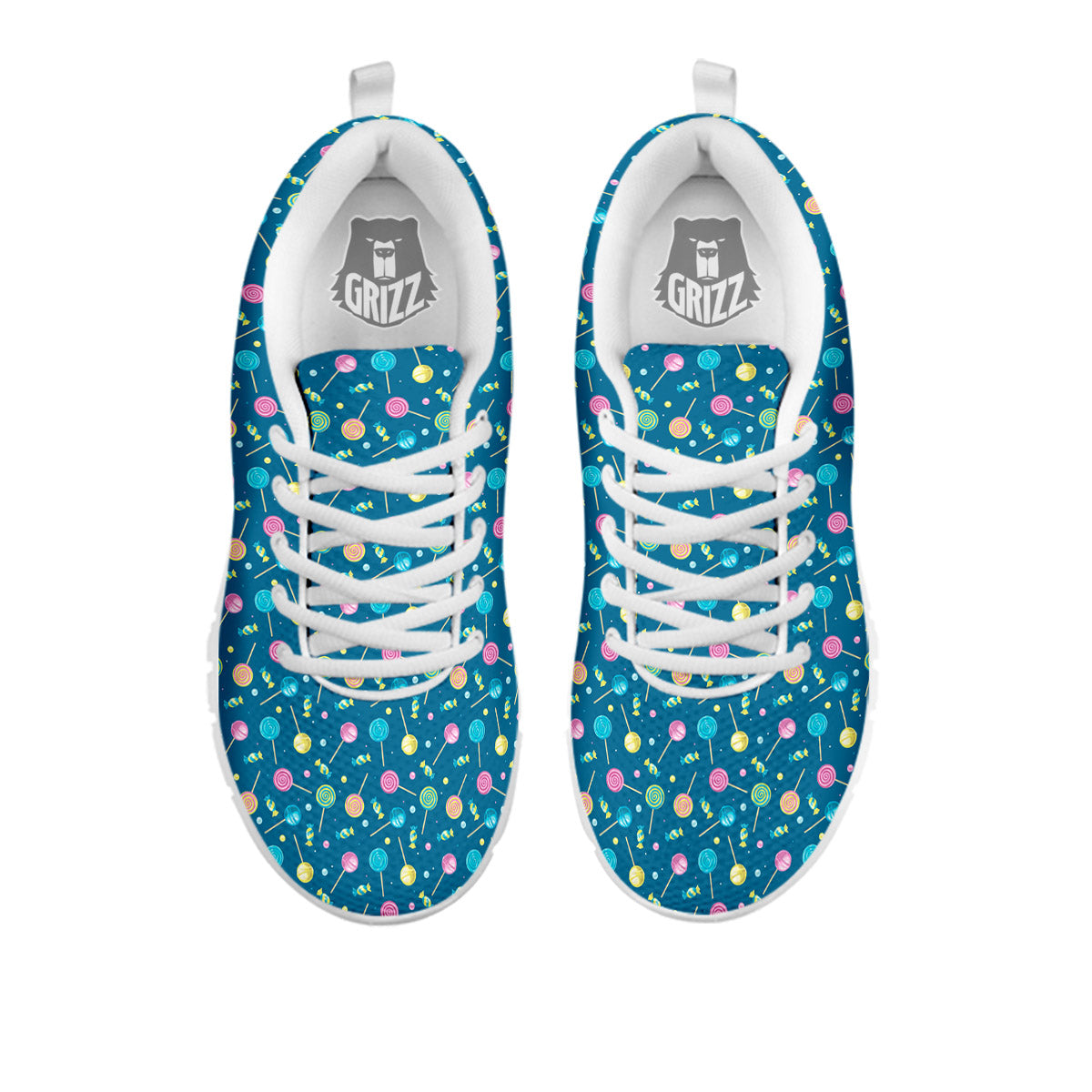 Candy Cute Print Pattern White Sneaker-grizzshop