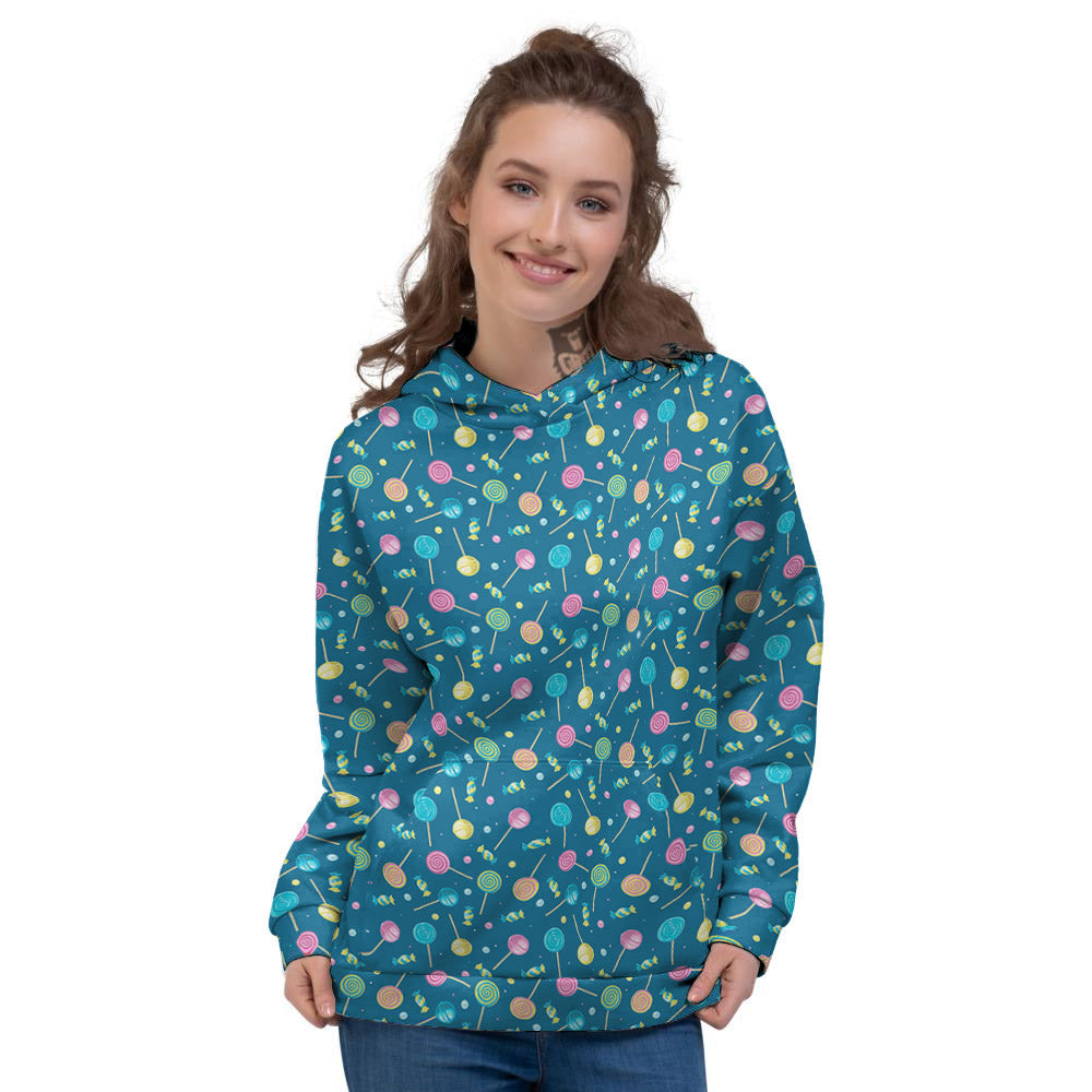 Candy Cute Print Pattern Women's Hoodie-grizzshop
