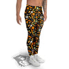 Candy Halloween Print Pattern Men's Leggings-grizzshop