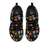 Candy Monsters Halloween Print Pattern Black Sneaker-grizzshop