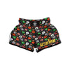 Candy Monsters Halloween Print Pattern Muay Thai Boxing Shorts-grizzshop