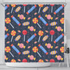 Candy Pattern Print Bathroom Shower Curtain-grizzshop