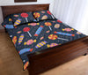 Candy Pattern Print Bed Set Quilt-grizzshop