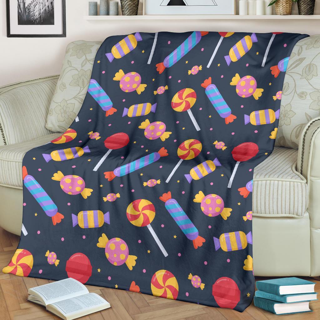 Candy Pattern Print Blanket-grizzshop