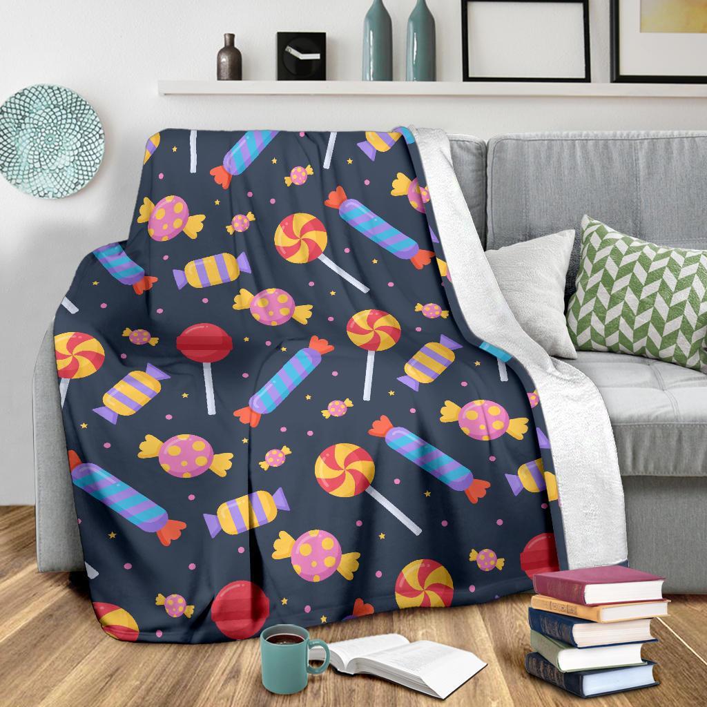 Candy Pattern Print Blanket-grizzshop