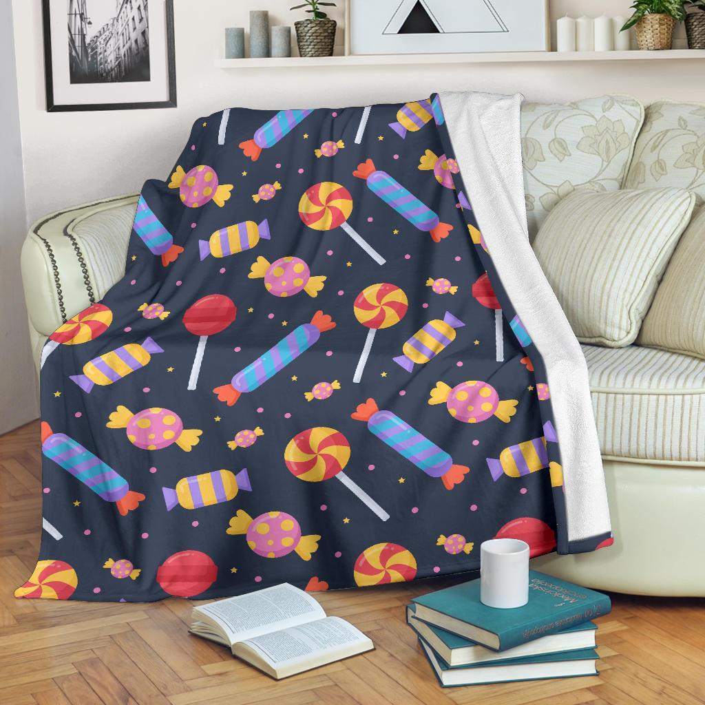 Candy Pattern Print Blanket-grizzshop