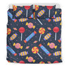 Candy Pattern Print Duvet Cover Bedding Set-grizzshop