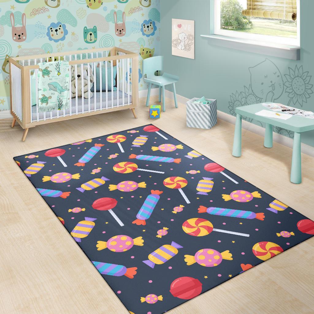 Candy Pattern Print Floor Mat-grizzshop