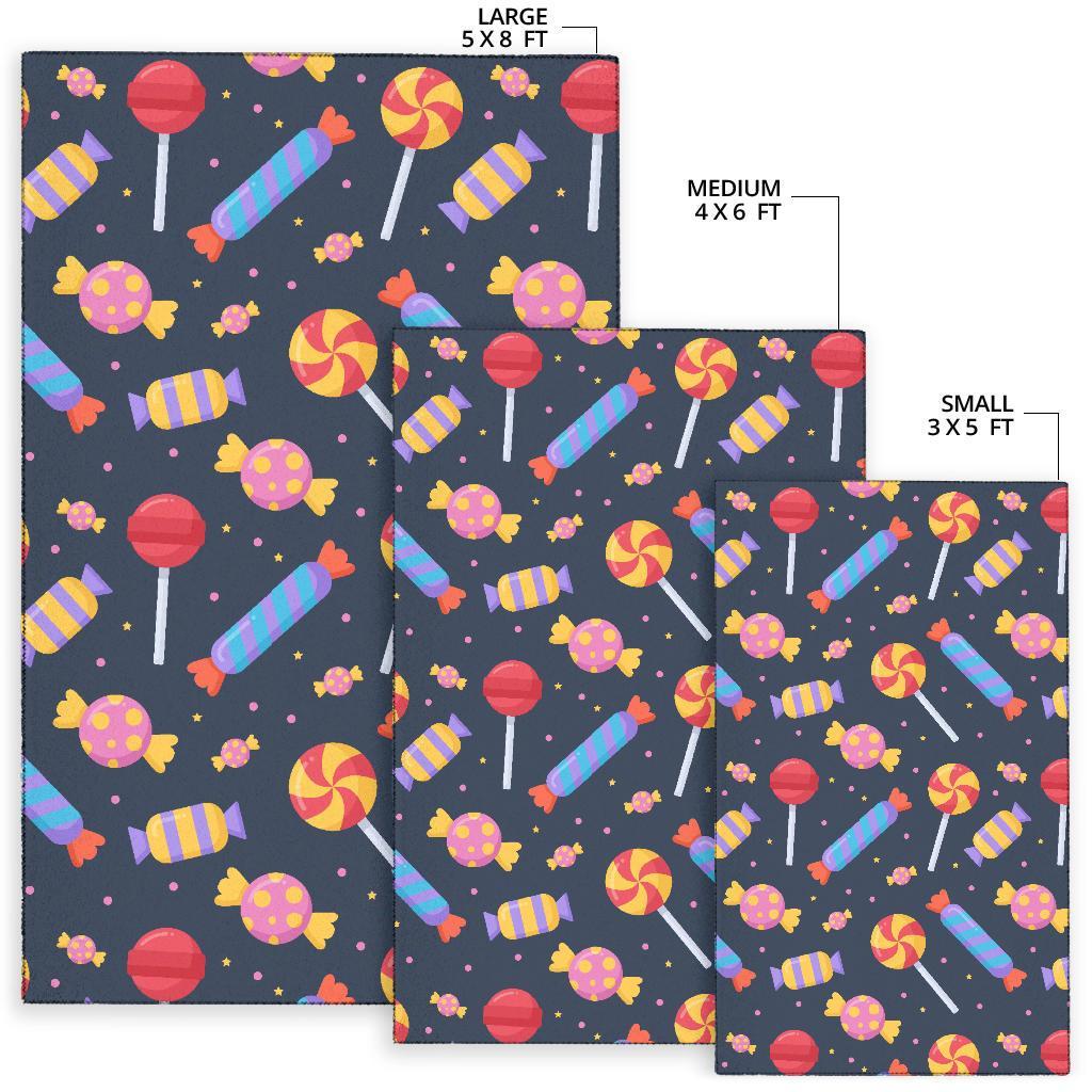 Candy Pattern Print Floor Mat-grizzshop