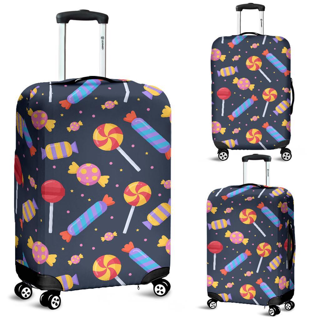 Candy Pattern Print Luggage Cover Protector-grizzshop