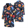 Candy Pattern Print Men Long Robe-grizzshop