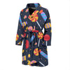 Candy Pattern Print Men Long Robe-grizzshop