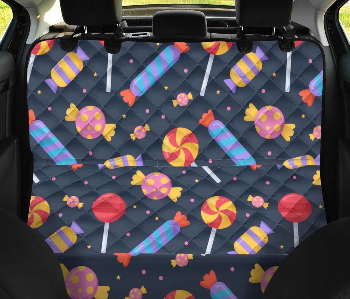 Candy Pattern Print Pet Car Seat Cover-grizzshop