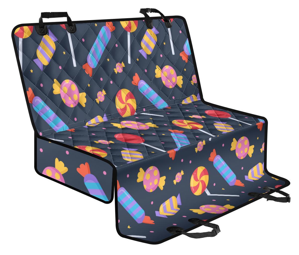 Candy Pattern Print Pet Car Seat Cover-grizzshop