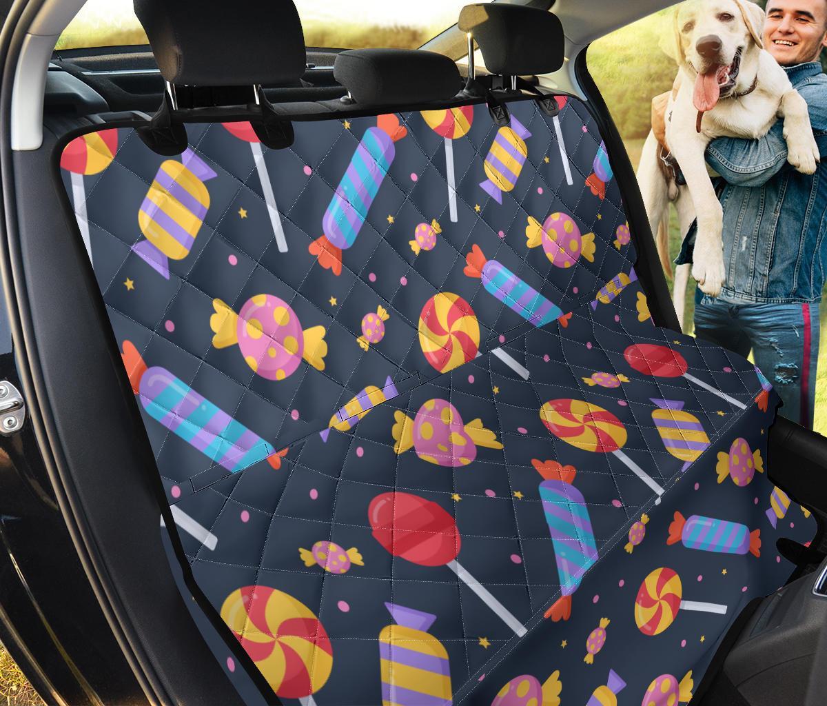 Candy Pattern Print Pet Car Seat Cover-grizzshop