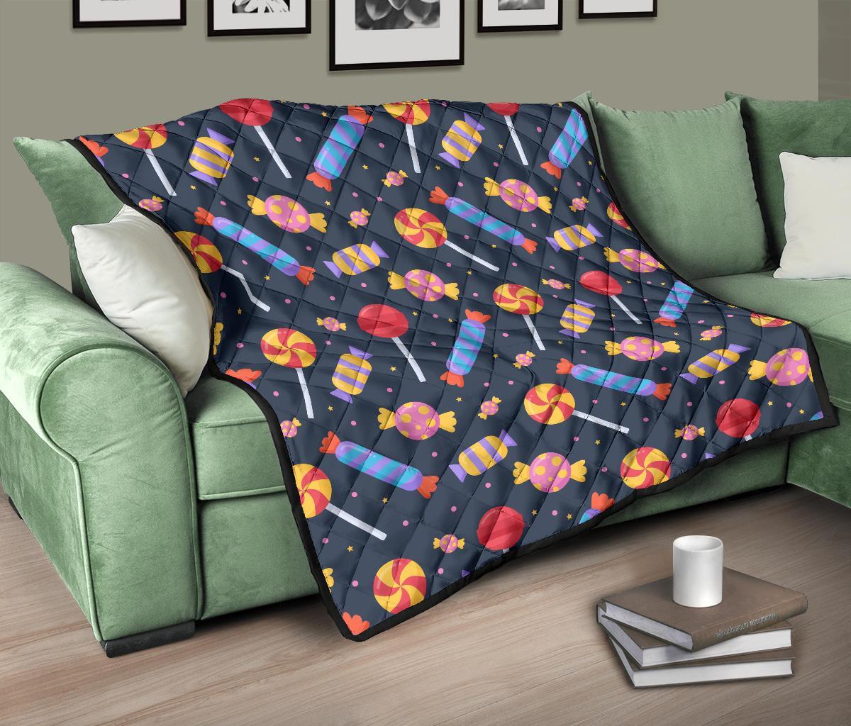 Candy Pattern Print Quilt-grizzshop