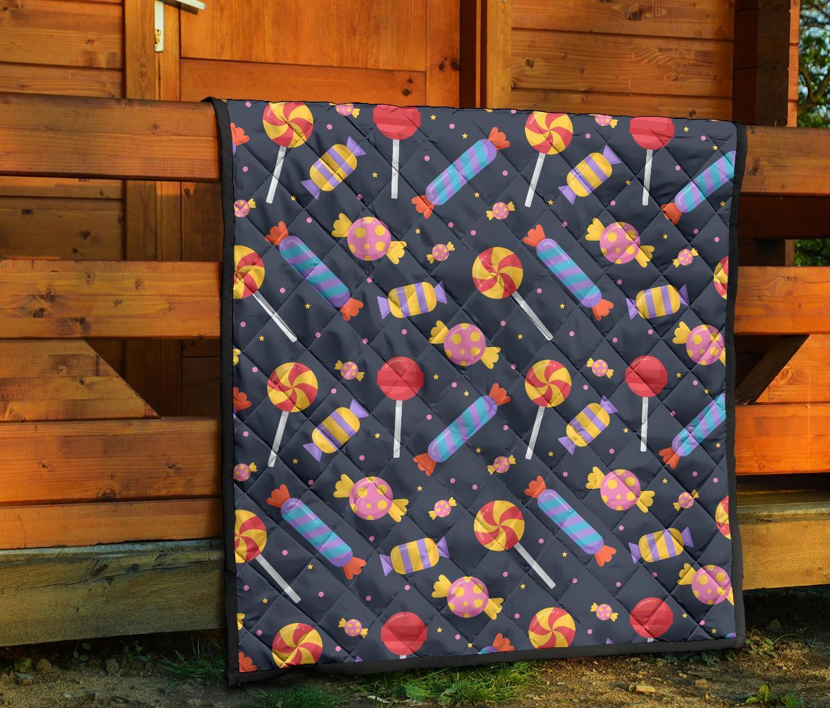 Candy Pattern Print Quilt-grizzshop