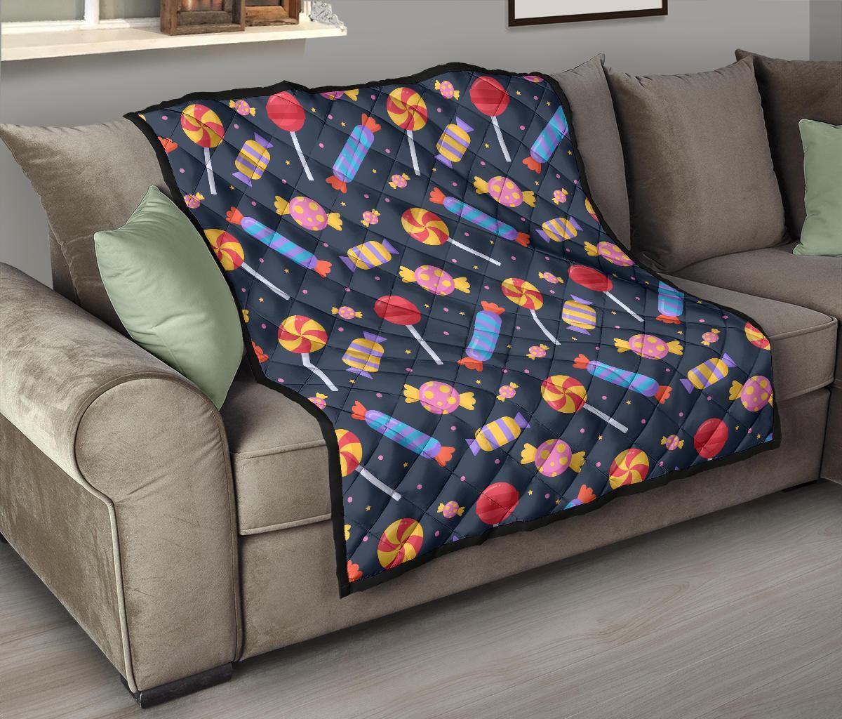Candy Pattern Print Quilt-grizzshop