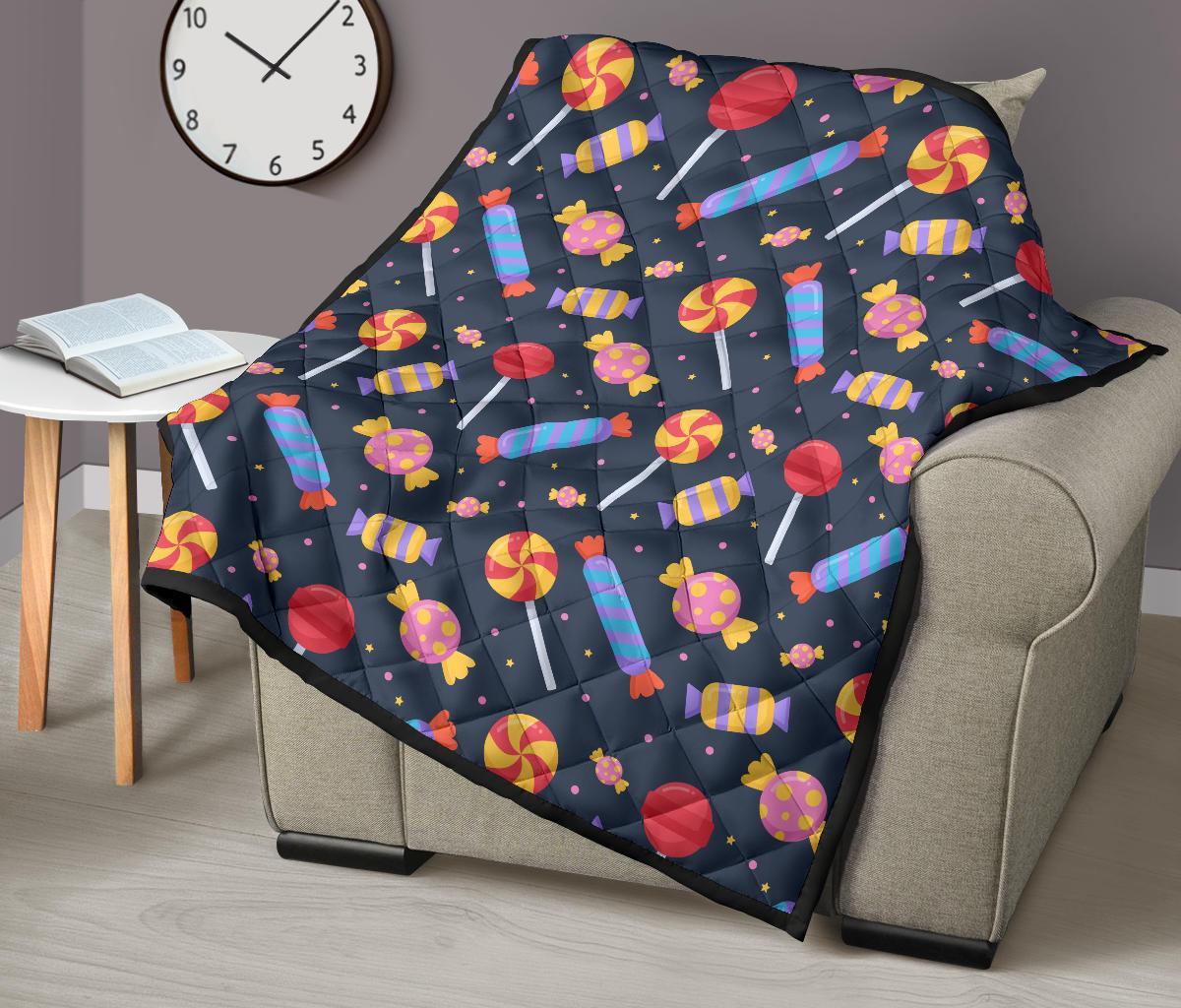 Candy Pattern Print Quilt-grizzshop