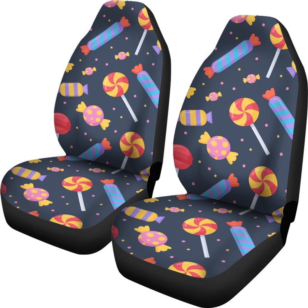 Candy Pattern Print Universal Fit Car Seat Covers-grizzshop