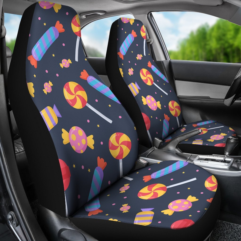 Candy Pattern Print Universal Fit Car Seat Covers-grizzshop