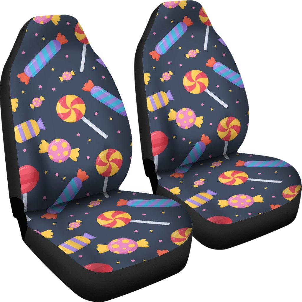 Candy Pattern Print Universal Fit Car Seat Covers-grizzshop