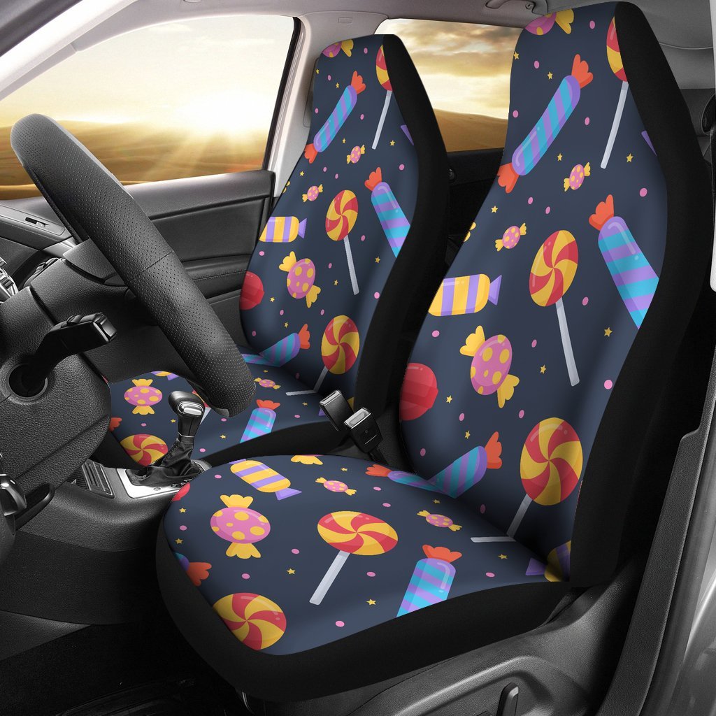 Candy Pattern Print Universal Fit Car Seat Covers-grizzshop