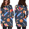 Candy Pattern Print Women Hoodie Dress-grizzshop