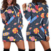 Candy Pattern Print Women Hoodie Dress-grizzshop