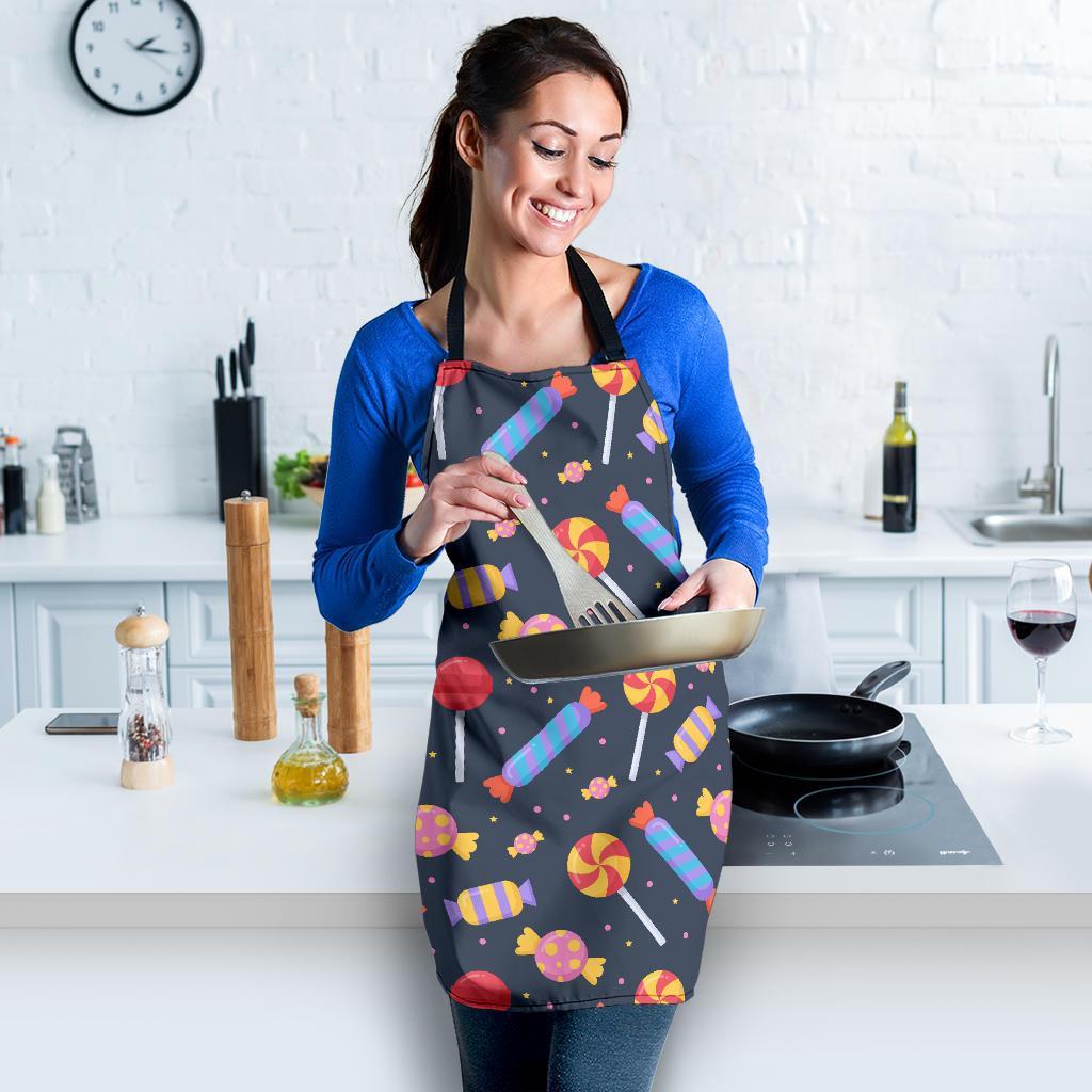 Candy Pattern Print Women's Apron-grizzshop