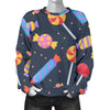 Candy Pattern Print Women's Sweatshirt-grizzshop