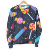 Candy Pattern Print Women's Sweatshirt-grizzshop