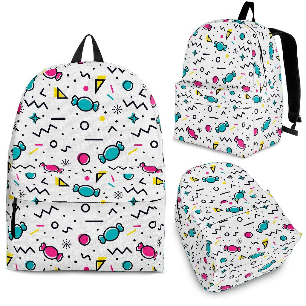 Candy Print Pattern Backpack-grizzshop