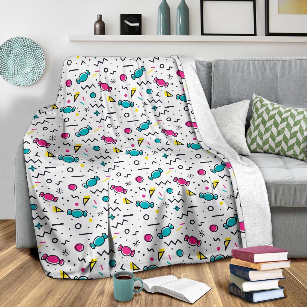 Candy Print Pattern Blanket-grizzshop