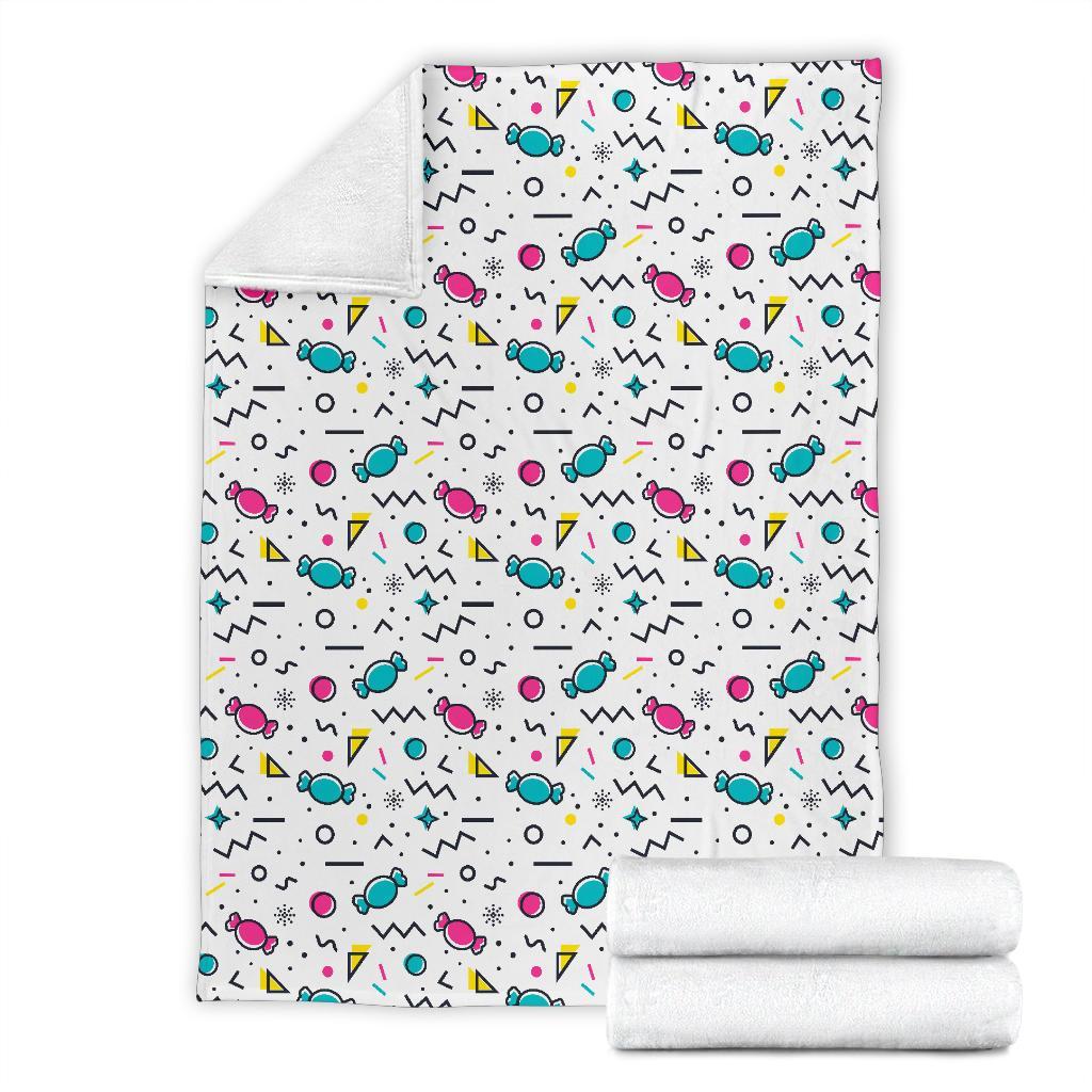 Candy Print Pattern Blanket-grizzshop