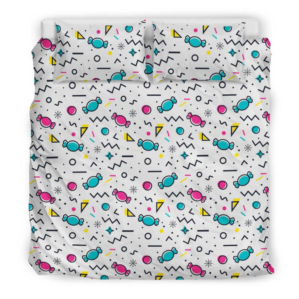 Candy Print Pattern Duvet Cover Bedding Set-grizzshop