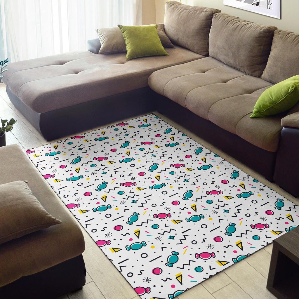 Candy Print Pattern Floor Mat-grizzshop