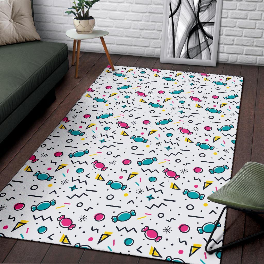 Candy Print Pattern Floor Mat-grizzshop