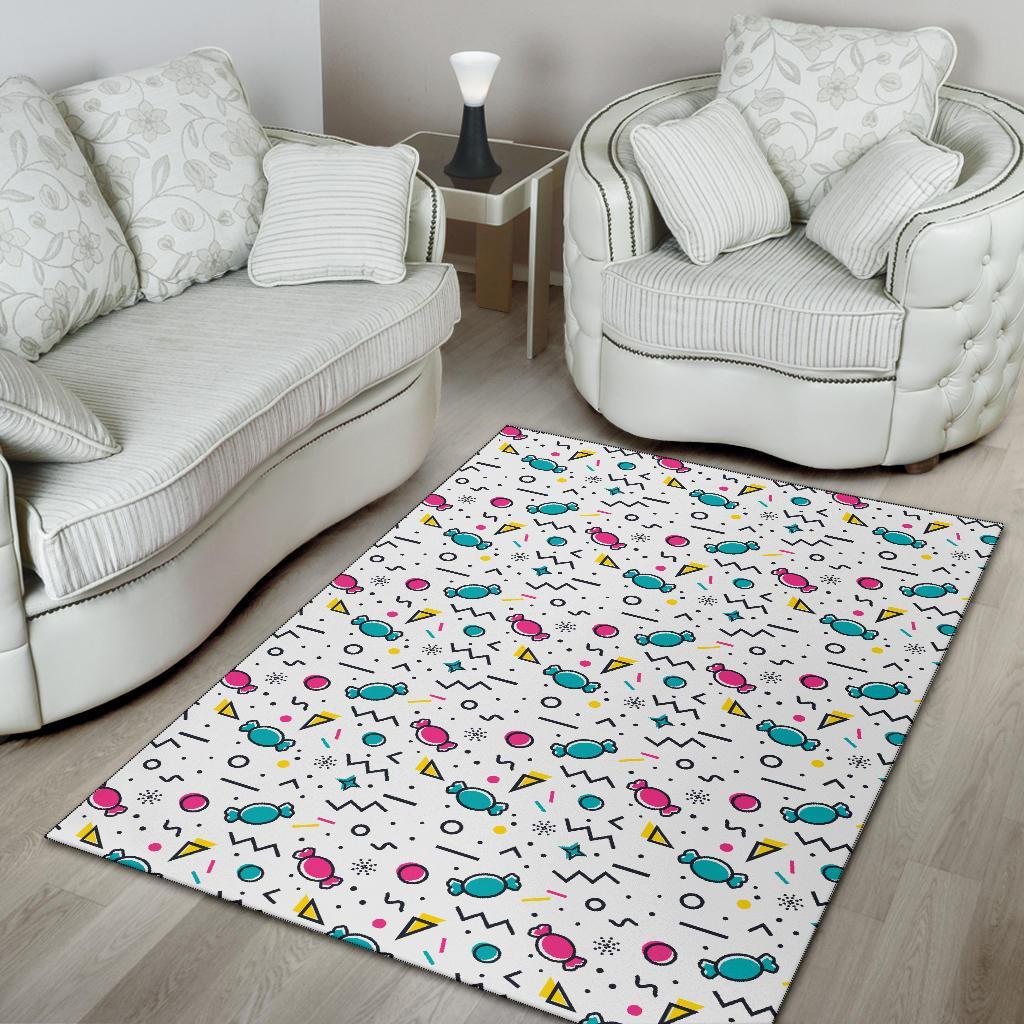 Candy Print Pattern Floor Mat-grizzshop