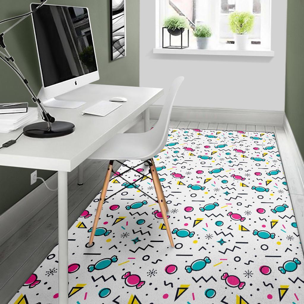 Candy Print Pattern Floor Mat-grizzshop