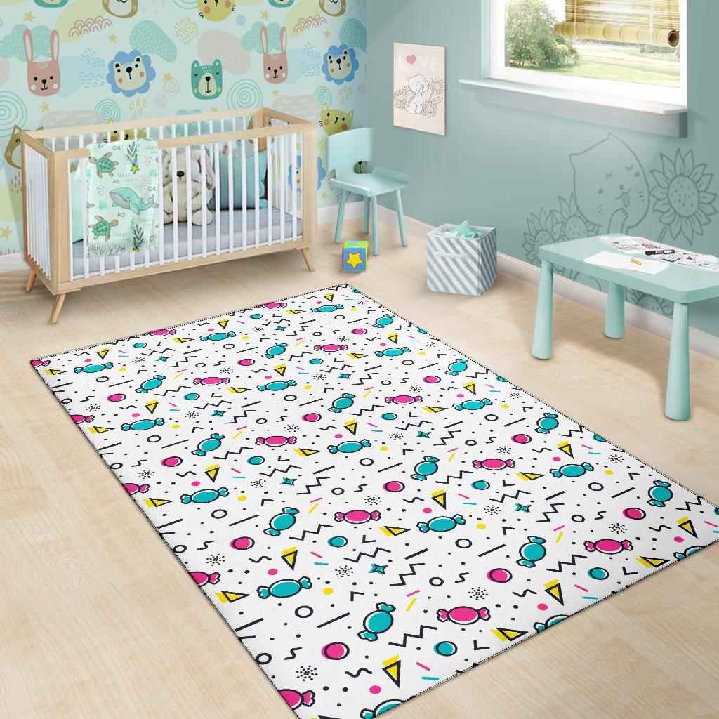 Candy Print Pattern Floor Mat-grizzshop