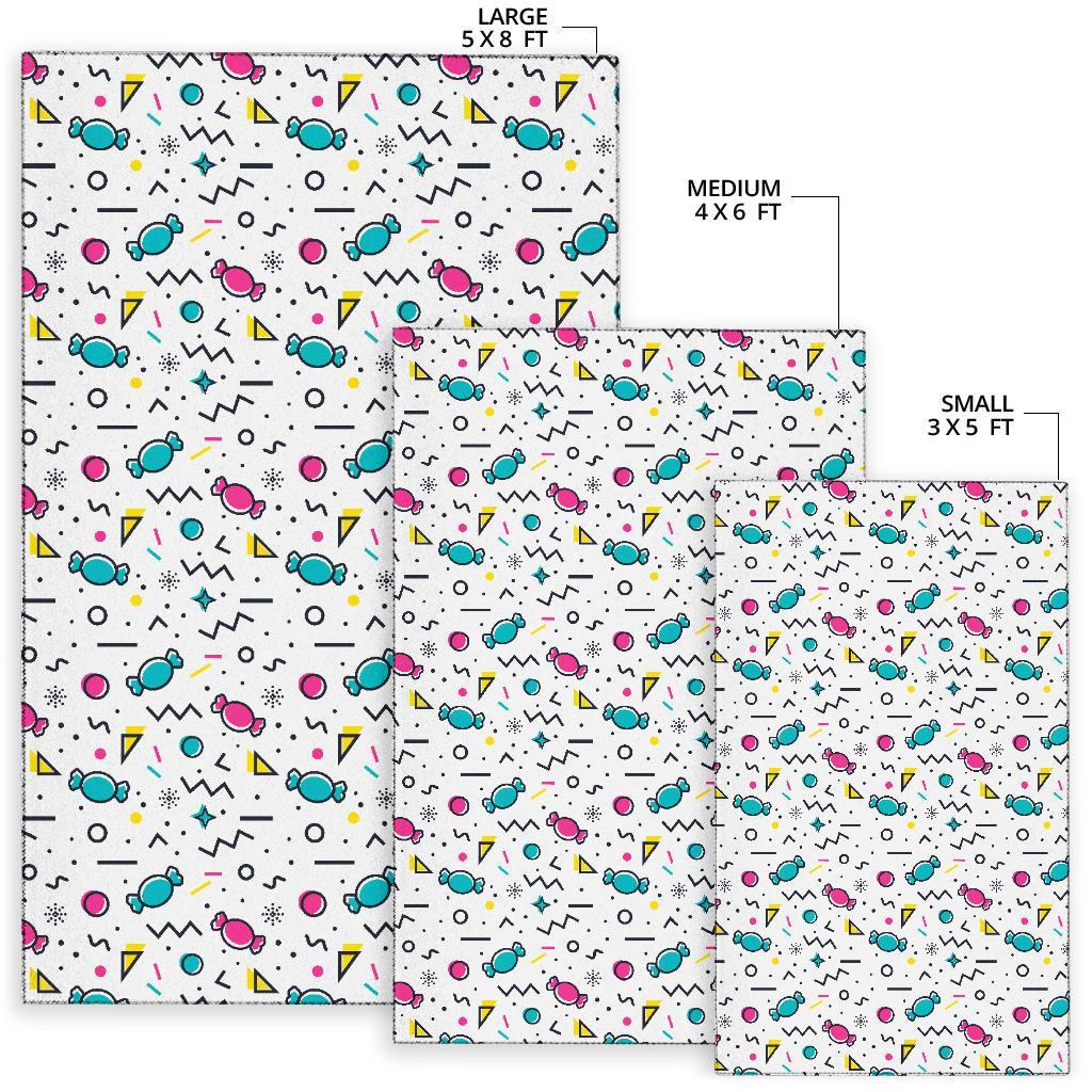 Candy Print Pattern Floor Mat-grizzshop