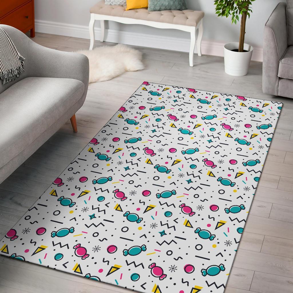 Candy Print Pattern Floor Mat-grizzshop