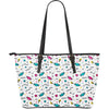 Candy Print Pattern Leather Tote Bag-grizzshop